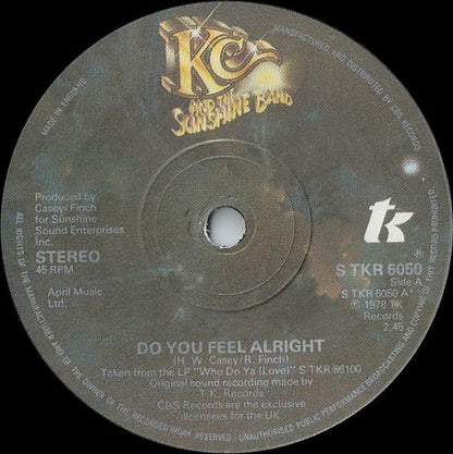 KC &amp; The Sunshine Band - Do You Feel All Right 06996
