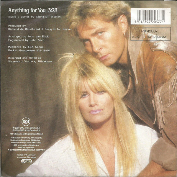 Grant & Forsyth - Anything For You 40728 Vinyl Singles Vinyl Goed / Hoes Goed