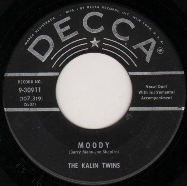 Kalin Twins - Moody 42554 vinylsingle Vinyl Goed / Hoes Generic