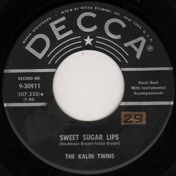 Kalin Twins - Moody 42554 vinylsingle Vinyl Goed / Hoes Generic