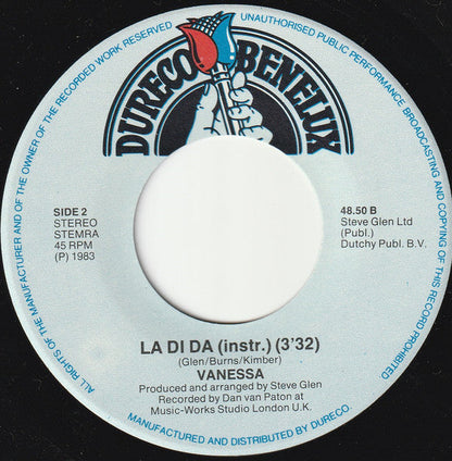 Vanessa - La Di Da 31989 Vinyl Singles Vinyl Goed / Hoes Goed