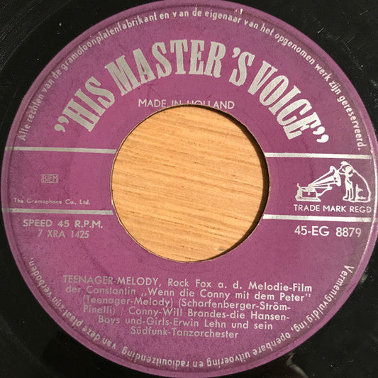 Conny Froboess - Teenager-Melody Vinyl Singles Vinyl Zeer Goed / Hoesje Generic "VINYLSINGLES.NL"