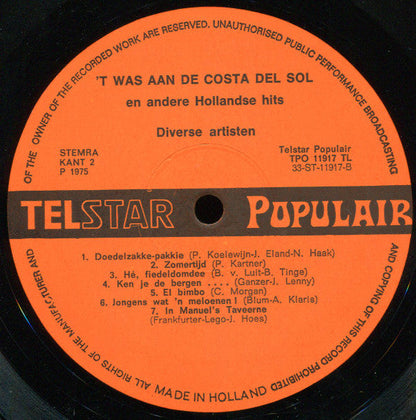 Verschiedene – 'T Was Aan De Costa Del Sol (LP) 49606