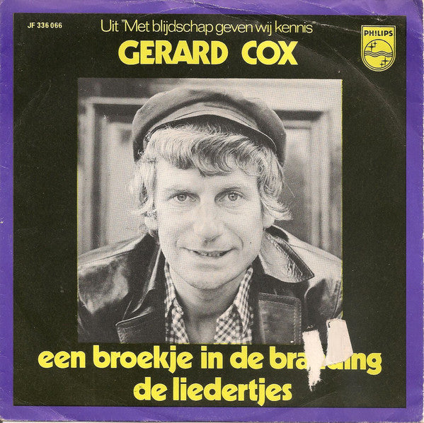 Gerard Cox - Een Broekje In De Branding 31888 Vinyl Singles Vinyl Zeer Goed / Hoesje Goed "VINYLSINGLES.NL"