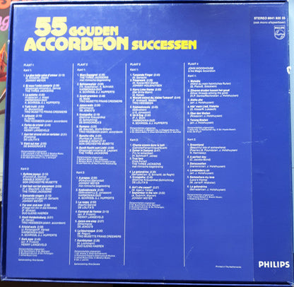Various - 55 Gouden Accordeon Successen (LP Box) 41933 Vinyl LP Vinyl Goed / Hoes Goed