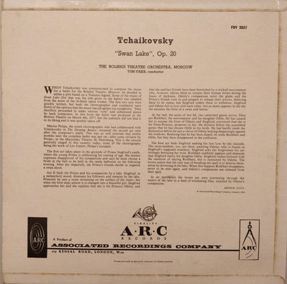 Pjotr ​​Iljitsch Tschaikowski, Orchester des Bolschoi-Theaters – Ballett „Schwanensee“, op. 20 (LP) 49720