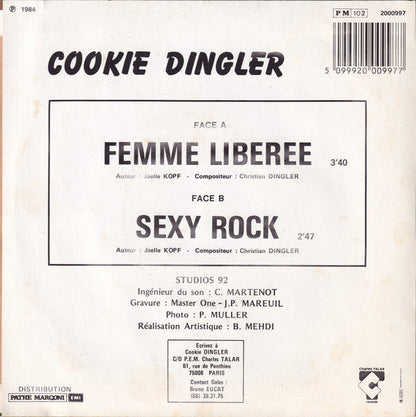 Cookie Dingler - Femme Liberee 41321 Vinyl Singles Vinyl Goed / Hoes Sticker