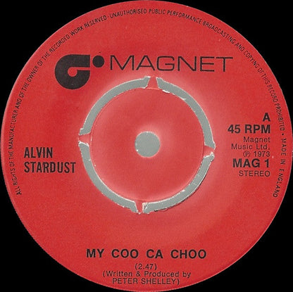 Alvin Stardust - My Coo Ca Choo 41777 Vinyl Singles Vinyl Goed / Hoes Generic