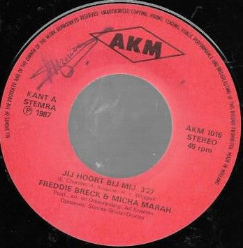 Freddy Breck & Micha Marah - Jij Hoort Bij Mij 15632 Vinyl Singles Vinyl Goed / Hoes Goed