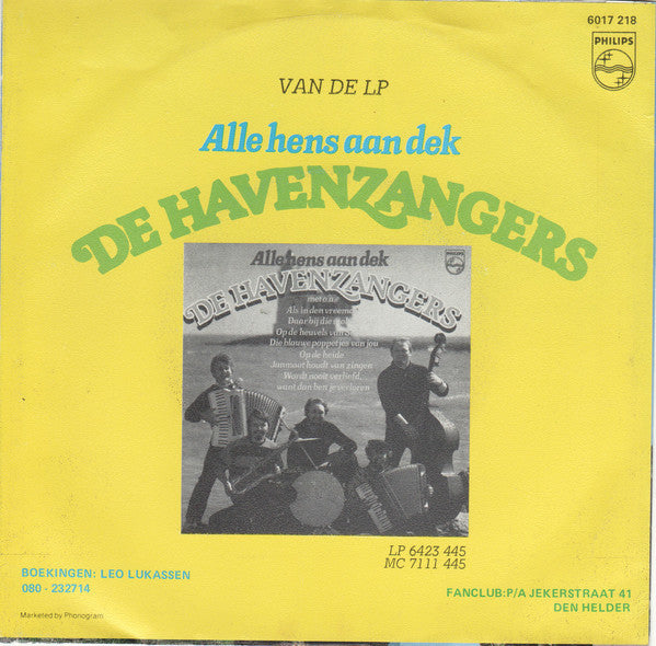 Havenzangers - Wordt Nooit Verliefd, Want Dan Ben Je Verloren 28624