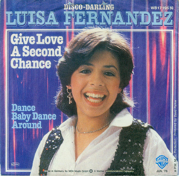 Luisa Fernandez - Give Love A Second Chance 19954 (B) Vinyl Singles Vinyl Goed / Hoes Redelijk