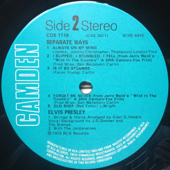 Elvis - Separate Ways 40828 (LP)