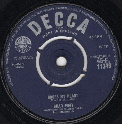 Billy Fury - Halfway To Paradise 41863 Vinyl Singles Vinyl Goed / Hoes Generic