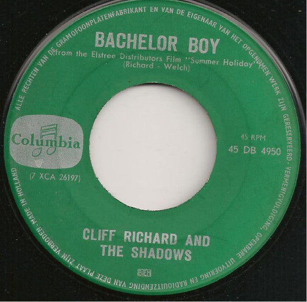 Cliff Richard & The Shadows - Bachelor Boy 41859 Vinyl Singles Vinyl Goed / Hoes Generic