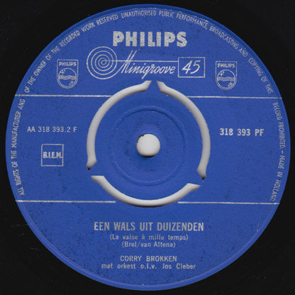 Corry Brokken - De Zigeuners 17915 Vinyl Singles Vinyl Zeer Goed / Hoesje Generic "VINYLSINGLES.NL"
