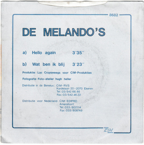 Melando's - Hallo nochmal 18241
