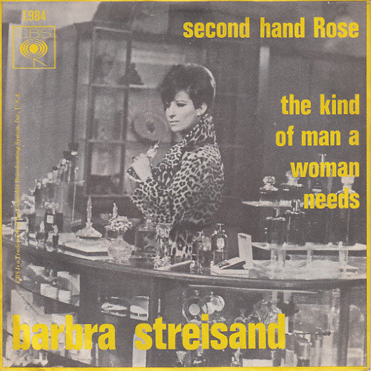 Barbra Streisand - Second Hand Rose 42651 vinylsingle Vinyl Goed / Hoes Goed