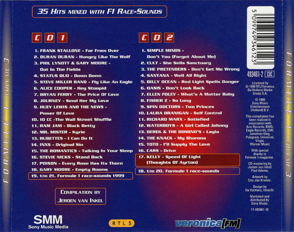 Various - Jeroen van Inkel's Formule 1 Box Volume 3 (CD) 70835 Compact Disc 2x Goede Staat