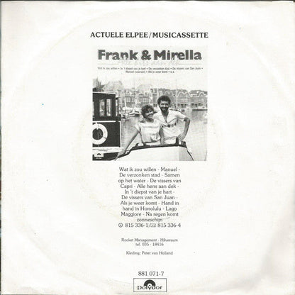Frank & Mirella - Stille Liefde Still Verdriet 33520 Vinyl Singles Vinyl Zeer Goed / Hoesje Goed "VINYLSINGLES.NL"