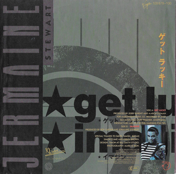 Jermaine Stewart - Get Lucky 41876 Vinyl Singles Vinyl Goed / Hoes Goed