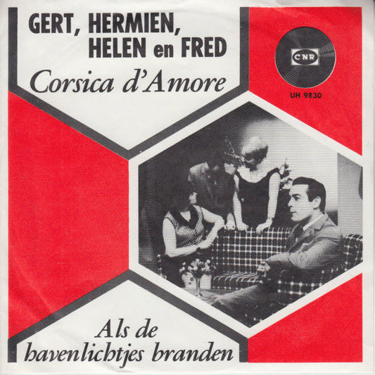 Gert, Hermien Helen En Fred - Corsica D'amore 27284 Vinyl Singles Vinyl Zeer Goed / Hoesje Goed "VINYLSINGLES.NL"