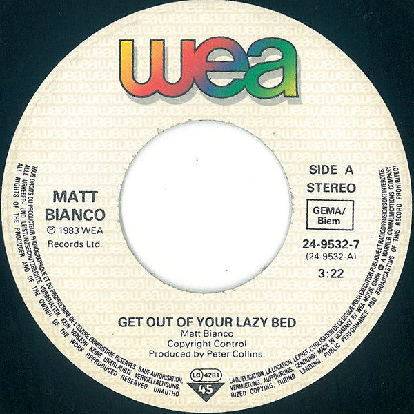 Matt Bianco - Get Out Of Your Lazy Bed 04058