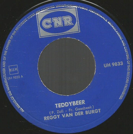 Reggy van der Burgt - Teddybeer 42295 Vinyl Singles Vinyl Goed / Hoes Generic