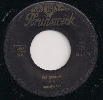 Brenda Lee - I'm Sorry 42383 Vinyl Singles Vinyl Goed / Hoes Generic