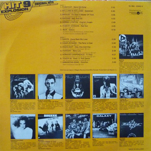 Various - Hit Explosion 9 (LP) 47003 Vinyl LP JUKEBOXSINGLES.NL   