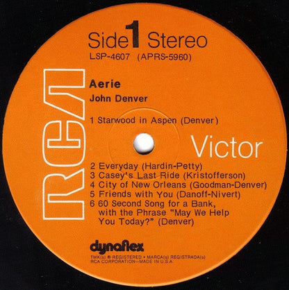John Denver - Aerie (LP) 52168 Vinyl LP Vinyl Goed / Hoes Goed