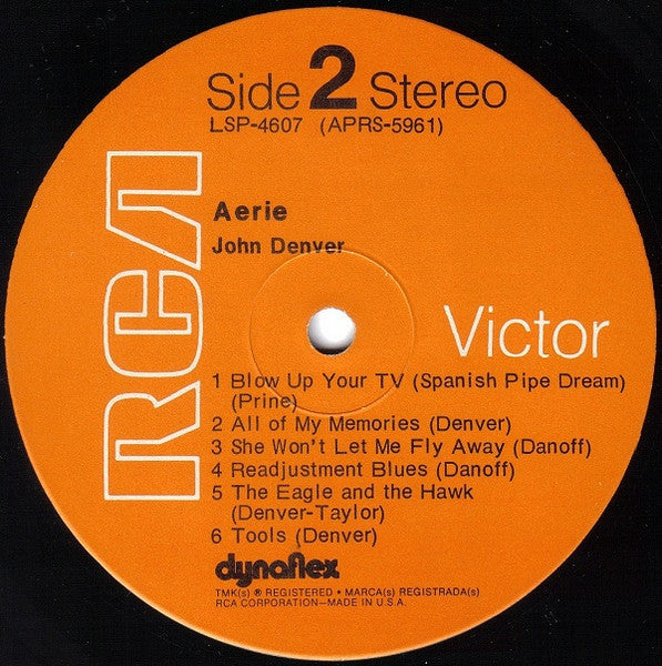 John Denver - Aerie (LP) 52168 Vinyl LP Vinyl Goed / Hoes Goed