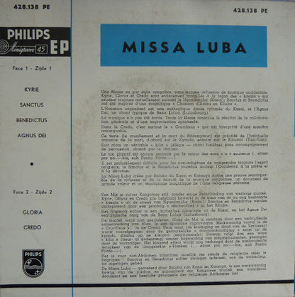 Joachim Ngoi Et Les Troubadours Du Roi Baudouin - Missa Luba 42529 Vinyl Singles EP Vinyl Goed / Hoes Goed