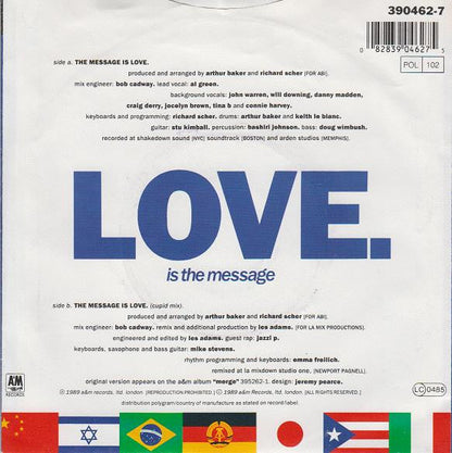 Arthur Baker And The Backbeat Disciples - The Message Is Love 33308 Vinyl Singles Vinyl Zeer Goed / Hoesje Goed "VINYLSINGLES.NL"