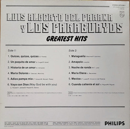 Luis Alberto del Parana y Los Paraguayos – Greatest Hits (LP) 50091