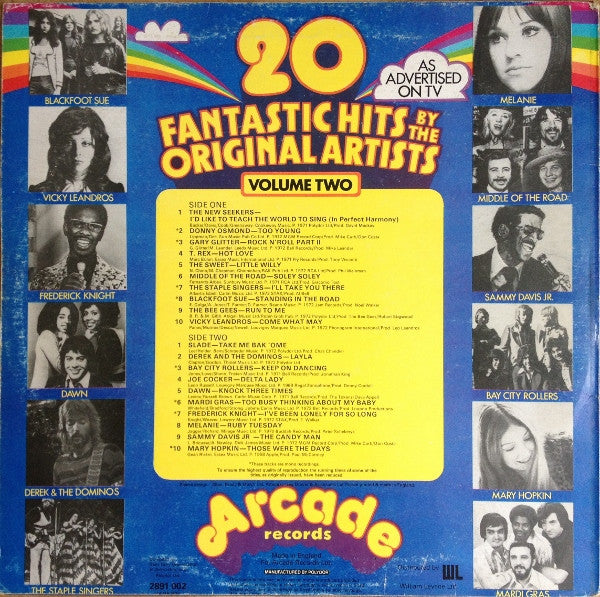 Various ‎- 20 Fantastic Hits By The Original Artists Volume Two (LP) 46154 Vinyl LP JUKEBOXSINGLES.NL   