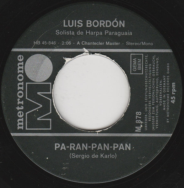 Luis Bordón, Solista De Harpa Paraguaia – Pa-Ran-Pan-Pan 19279