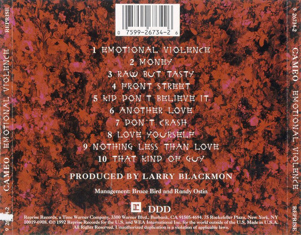 Cameo - Emotional Violence (CD) 70778 Compact Disc Goede Staat