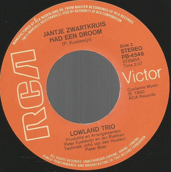 Lowland Trio - We Are The Champions 23725 Vinyl Singles Vinyl Goed / Hoes Goed