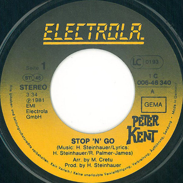 Peter Kent - Stop 'N Go 28530 28609