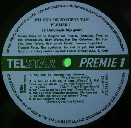 Various - Wij Zijn De Jongens Van Plezier ! (LP) 52186 Vinyl LP Vinyl Goed / Hoes Goed