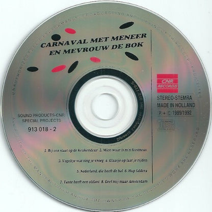 Meneer En Mevrouw De Bok - Carnaval Met Meneer En Mevrouw De Bok (CD) 70691 Compact Disc Goede Staat