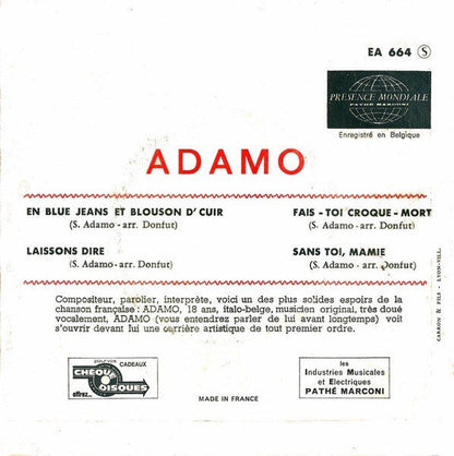 Adamo - En Blue Jeans Et Blouson D'cuir