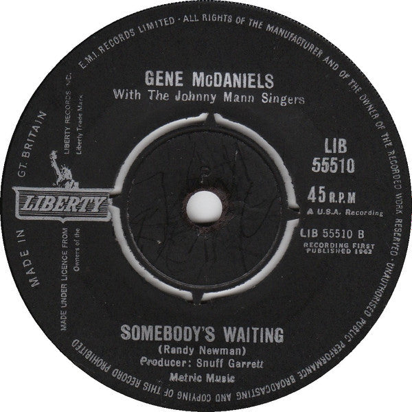 Eugene McDaniels With The Johnny Mann Singers - Spanish Lace 41852 Vinyl Singles Vinyl Goed / Hoes Generic