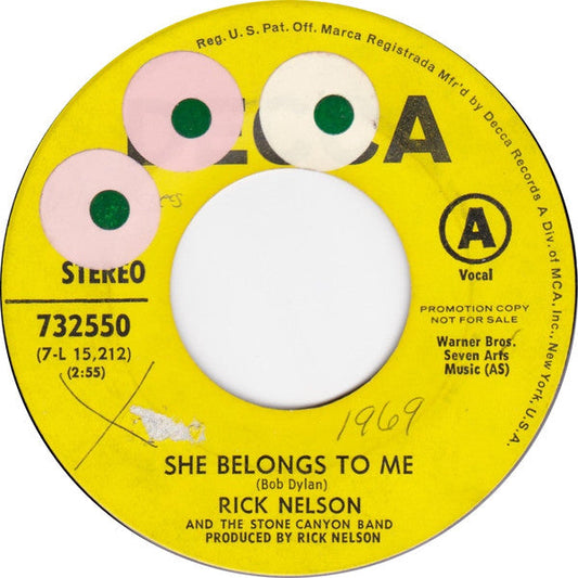 Rick Nelson &amp; The Stone Canyon Band – She Belongs To Me 40090