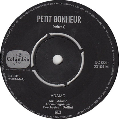 Adamo - Petit Bonheur 42263 Vinyl Singles Vinyl Goed / Hoes Generic