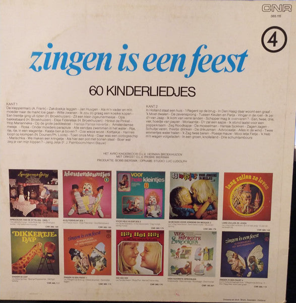 AVRO Kinderkoor - Zingen Is Een Feest 4 (60 Kinderliedjes) (LP) 45103