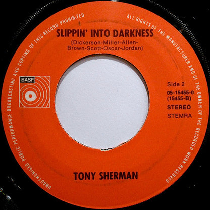 Tony Sherman - Tonight 40400 Vinyl Singles Vinyl Goed / Hoes Goed