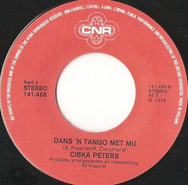 Ciska Peters - El Amor 36274 Vinyl Singles Vinyl Zeer Goed / Hoesje Goed "VINYLSINGLES.NL"
