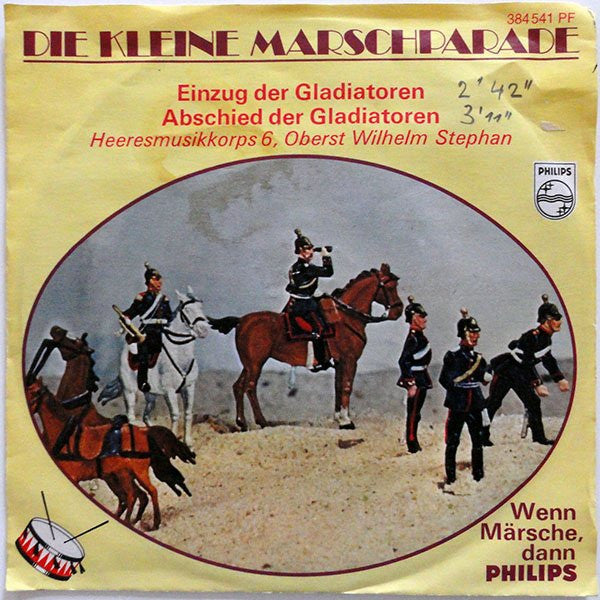 Heeresmusikkorps *, Hamburg, Wilhelm Stephan - Einzug Der Gladiatoren Vinyl Singles Vinyl Zeer Goed / Hoesje Goed "VINYLSINGLES.NL"