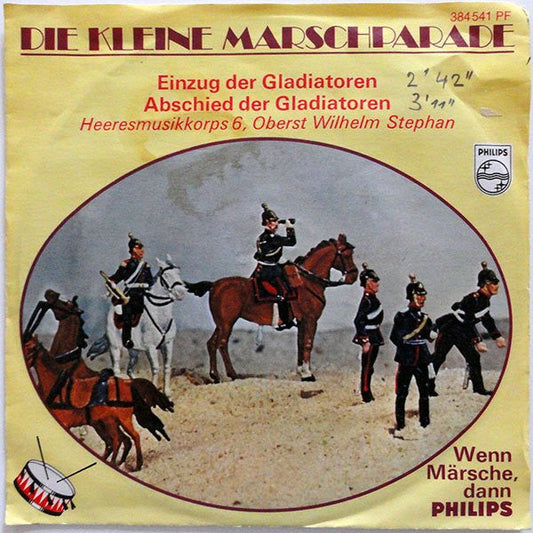Heeresmusikkorps *, Hamburg, Wilhelm Stephan - Einzug Der Gladiatoren Vinyl Singles Vinyl Zeer Goed / Hoesje Goed "VINYLSINGLES.NL"